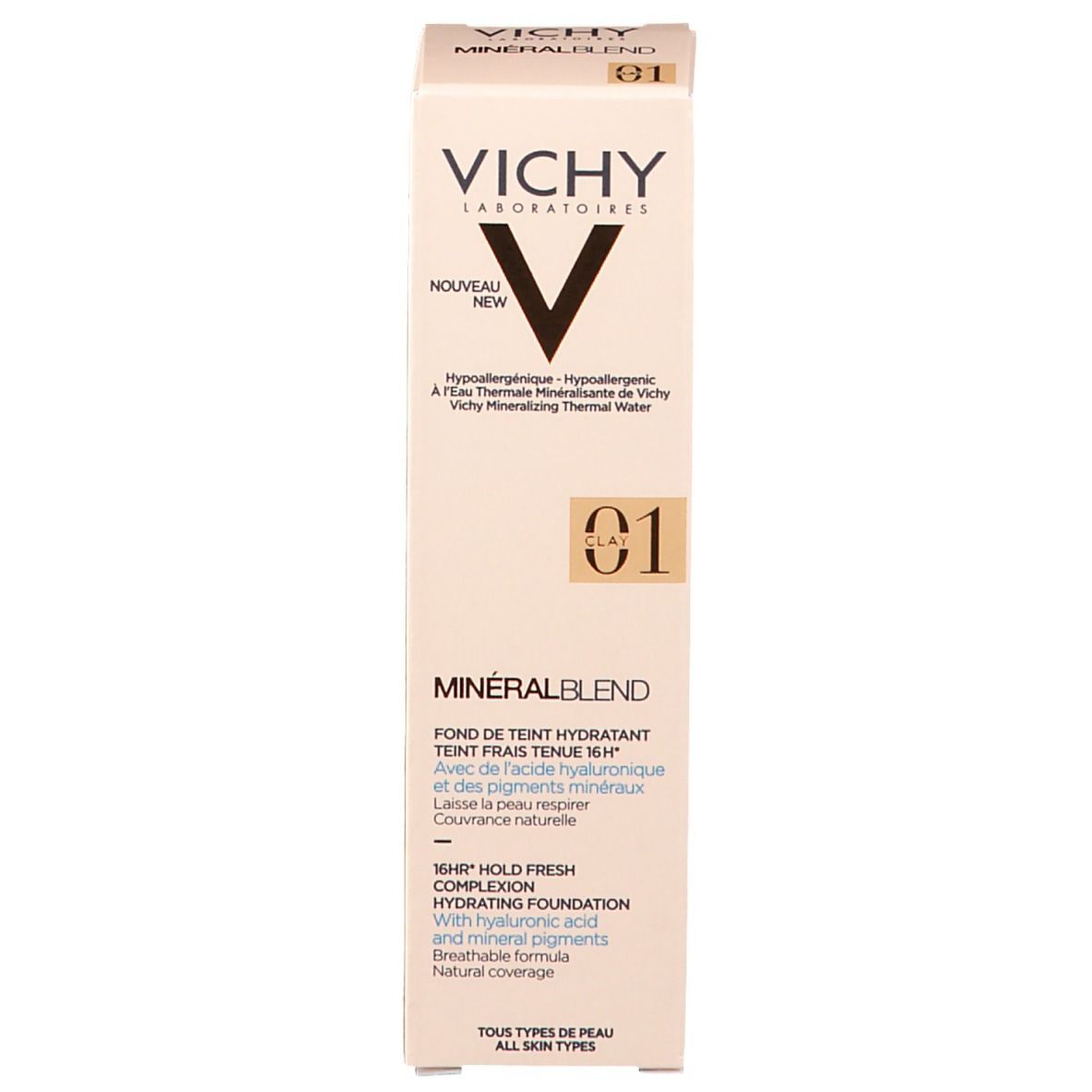VICHY Minéralblend Fond de teint hydratant n° 01 clay