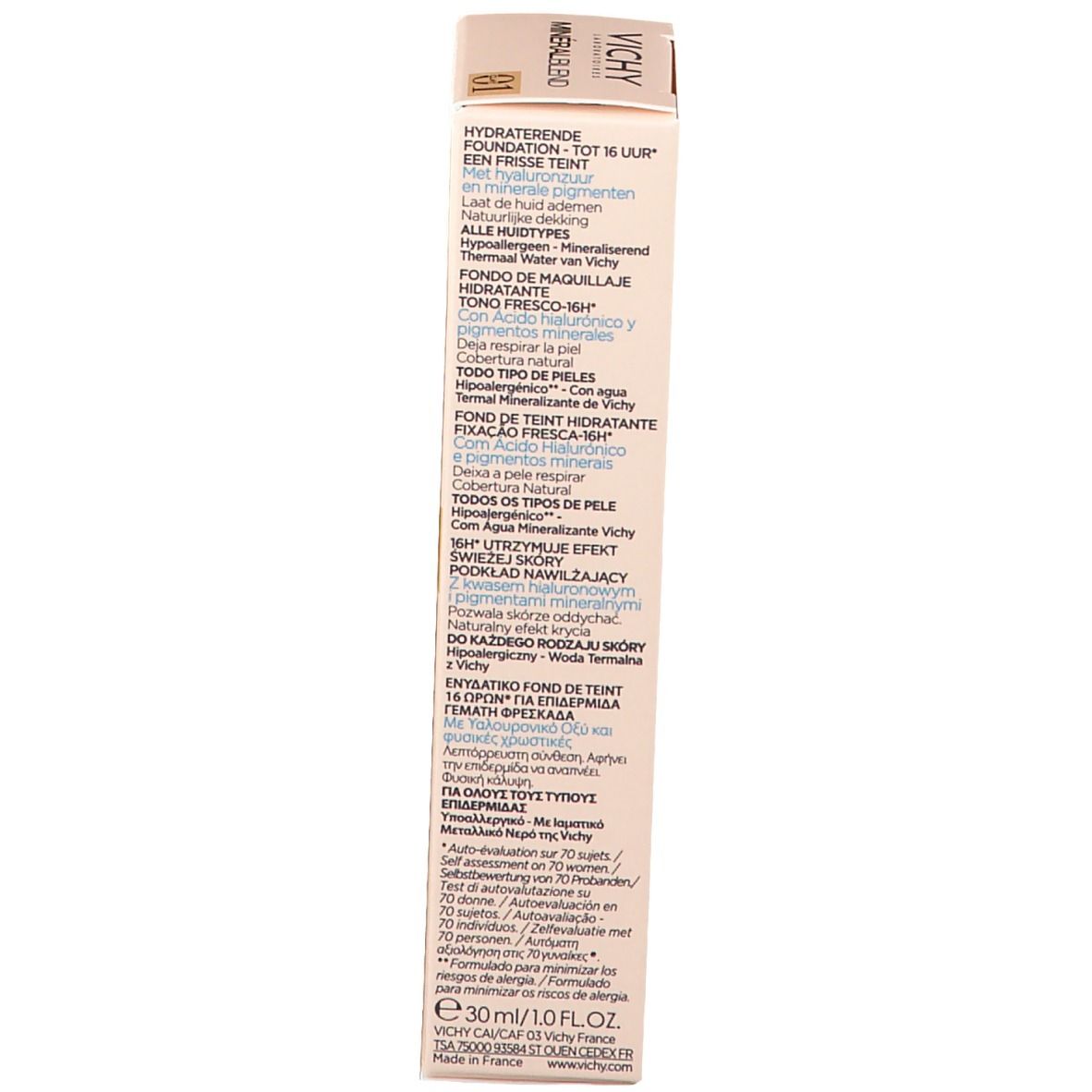 VICHY Minéralblend Fond de teint hydratant n° 01 clay