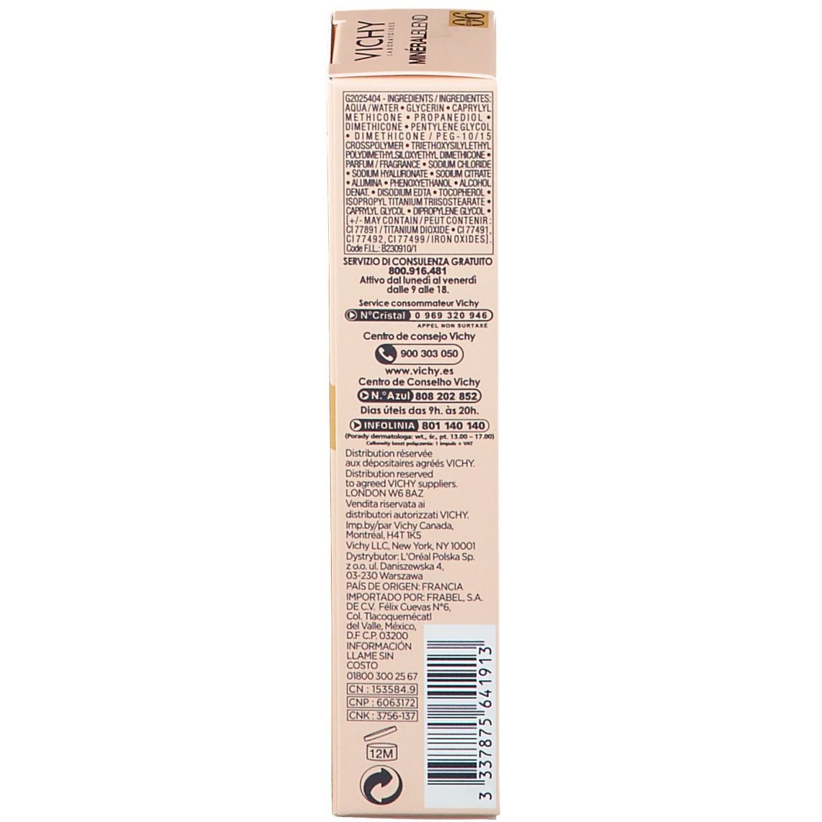 VICHY Minéralblend Fond de teint hydratant n° 06 ocher