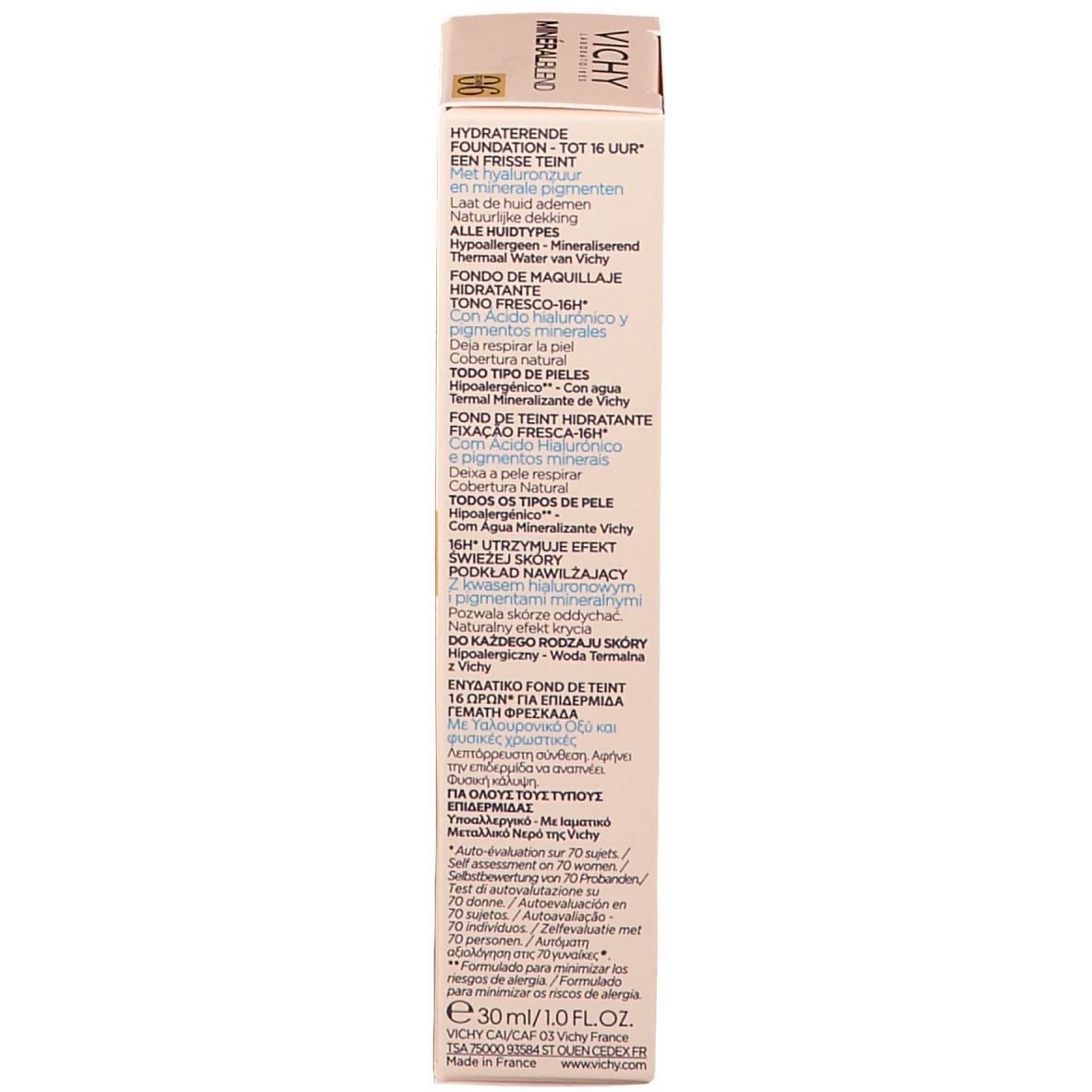 VICHY Minéralblend Fond de teint hydratant n° 06 ocher