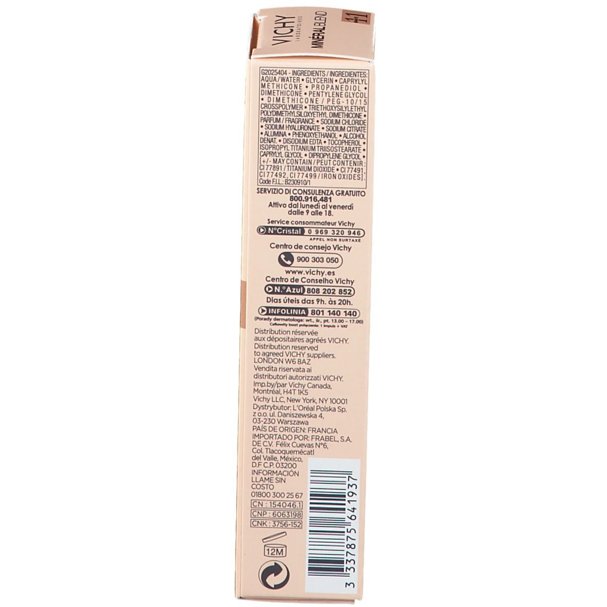 VICHY Minéralblend Fond de teint hydratant n° 11 granite