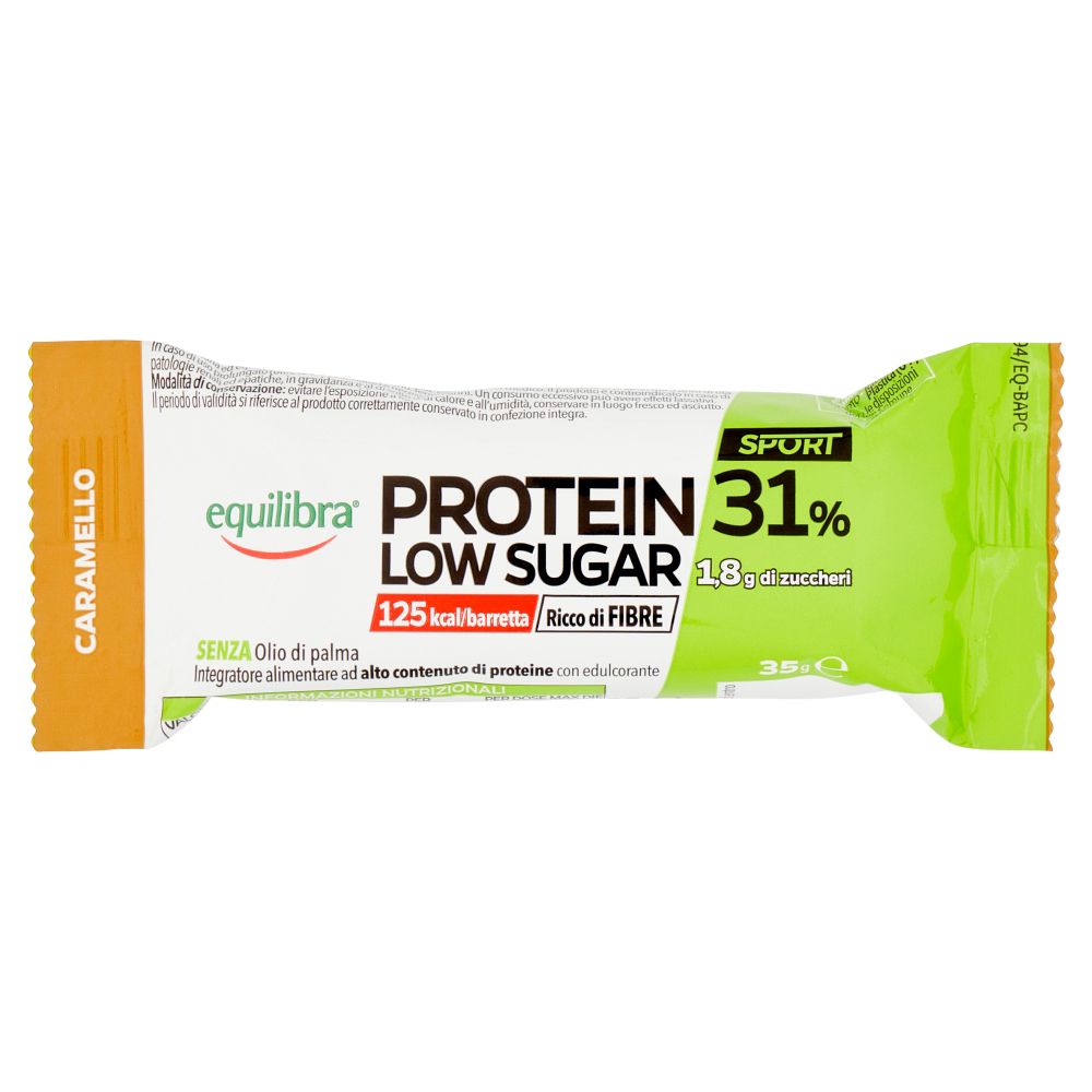 Equilibra® Barre Protéinée Low Sugar Caramel