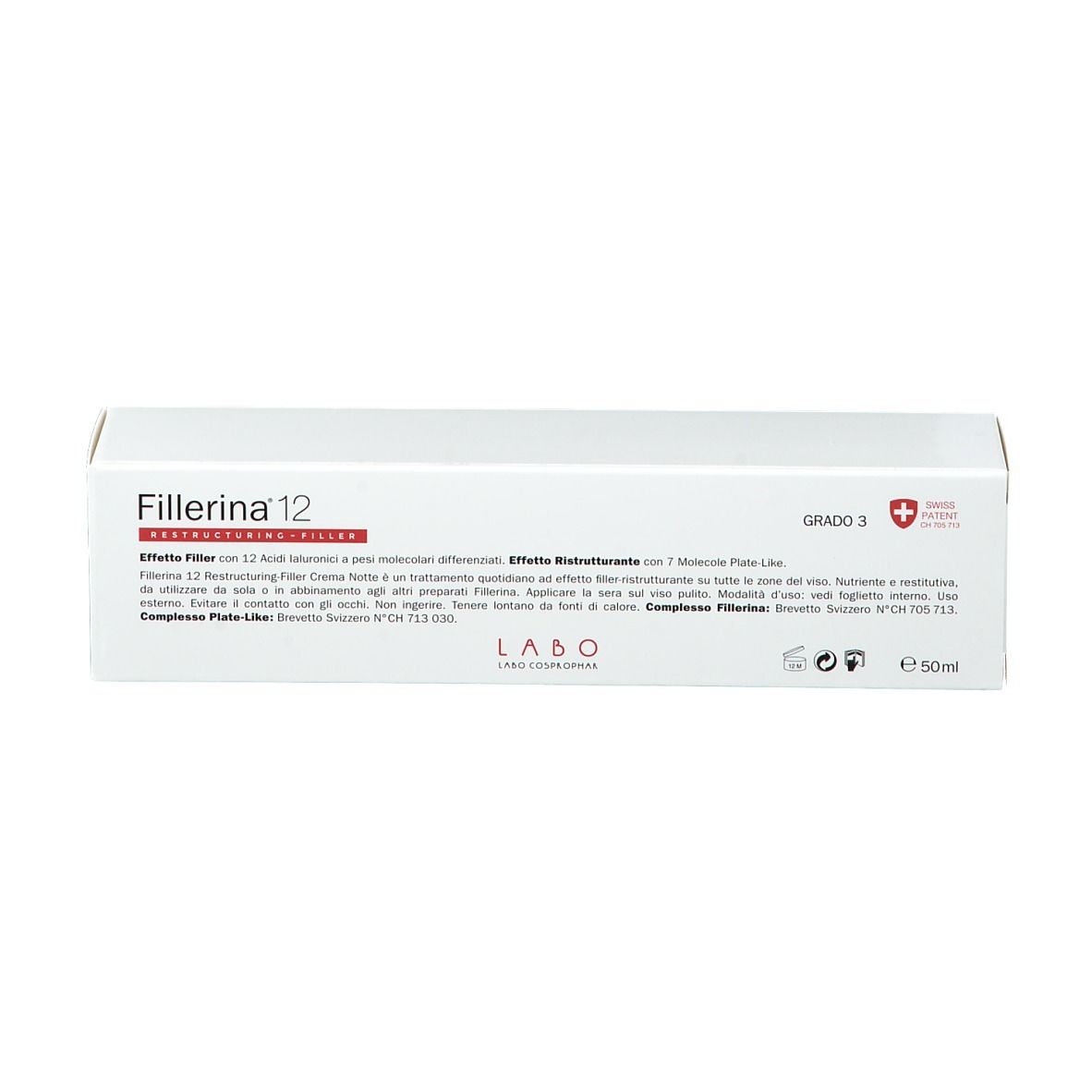 Fillerina® 12 Restructuring-Filler Crème de nuit grade 3