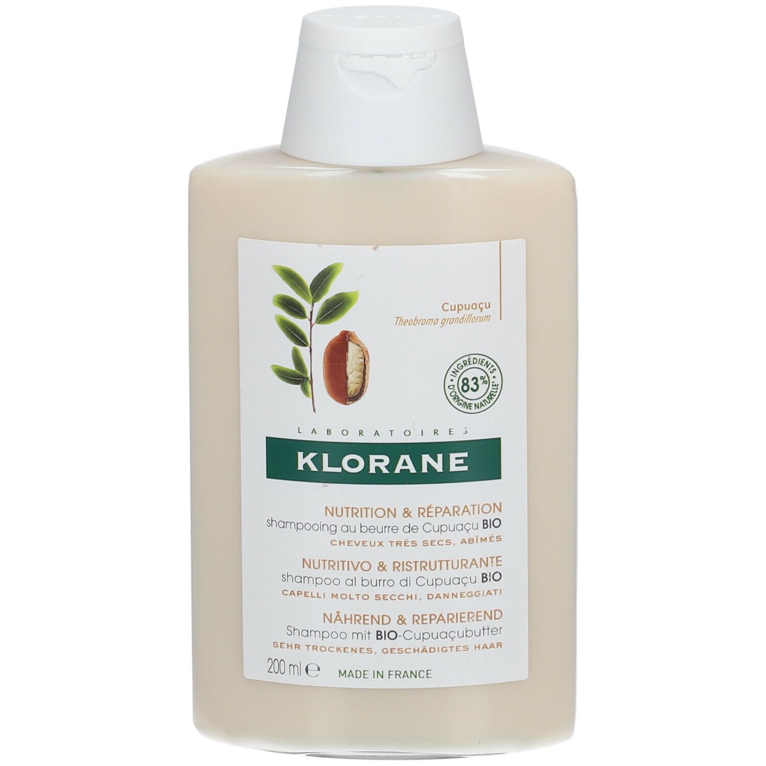 Klorane Shampooing au beurre de Cupuaçu BIO