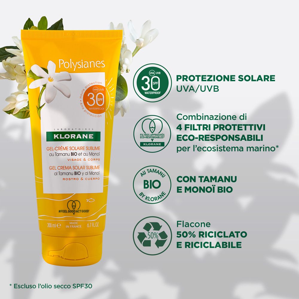 KLORANE Crème Solaire Sublime SPF 30
