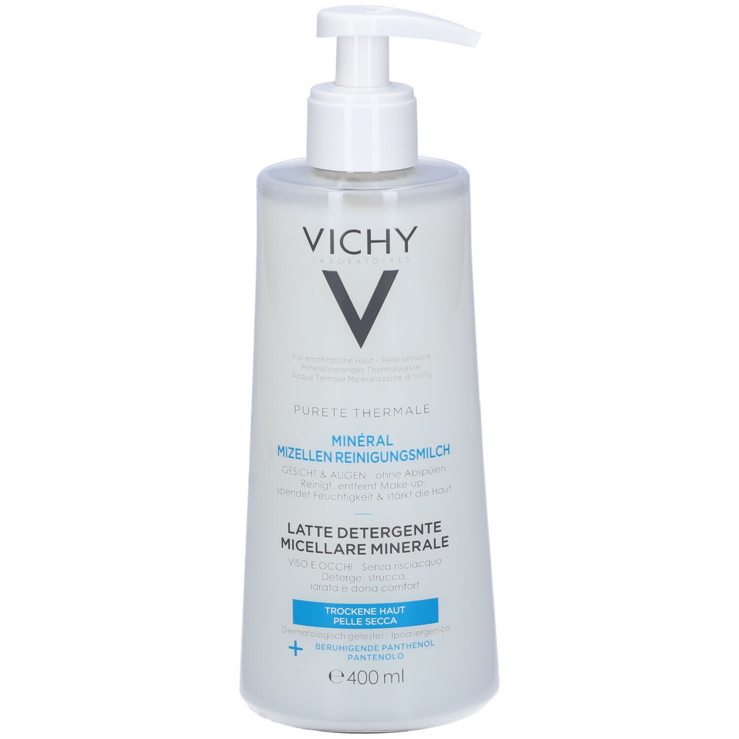 VICHY Pureté Thermale Minéral Micelles lait nettoyant pour peau sèche