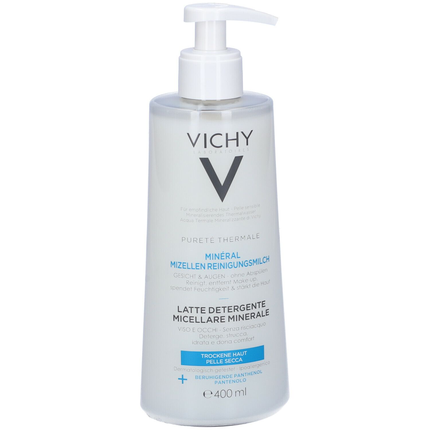 VICHY Pureté Thermale Minéral Micelles lait nettoyant pour peau sèche