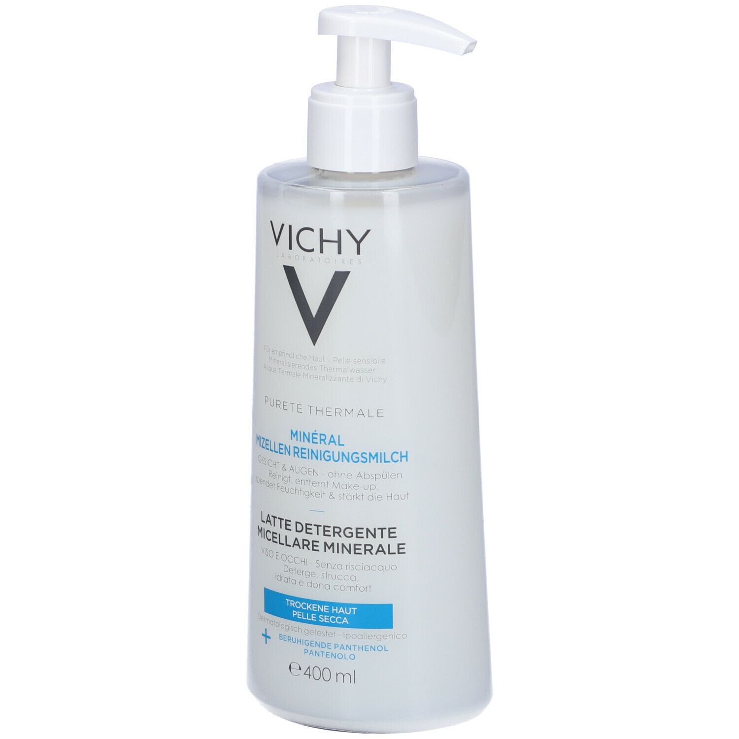 VICHY Pureté Thermale Minéral Micelles lait nettoyant pour peau sèche