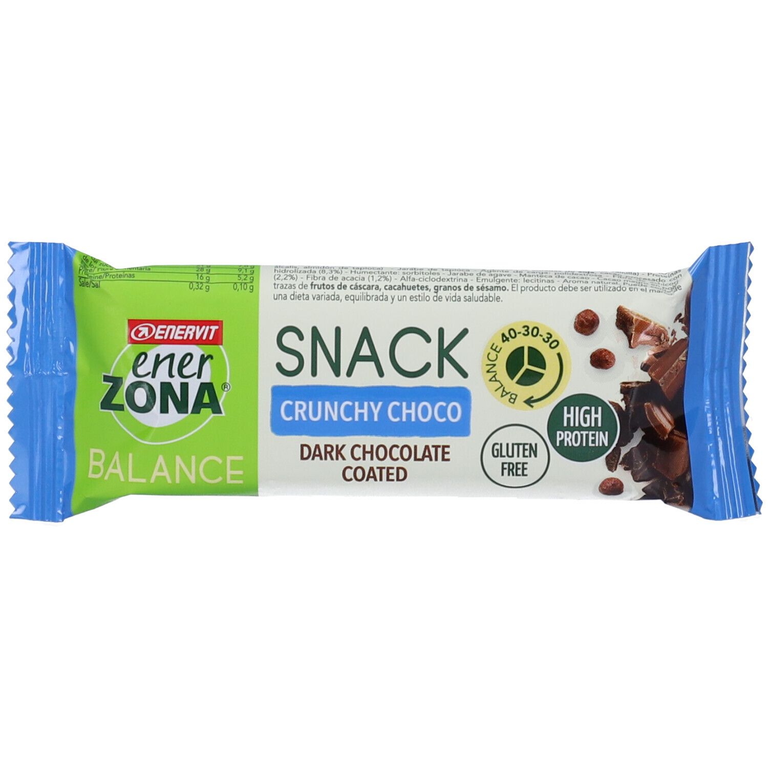 ENERZONA SNACK CRUNCH CHOC 33G