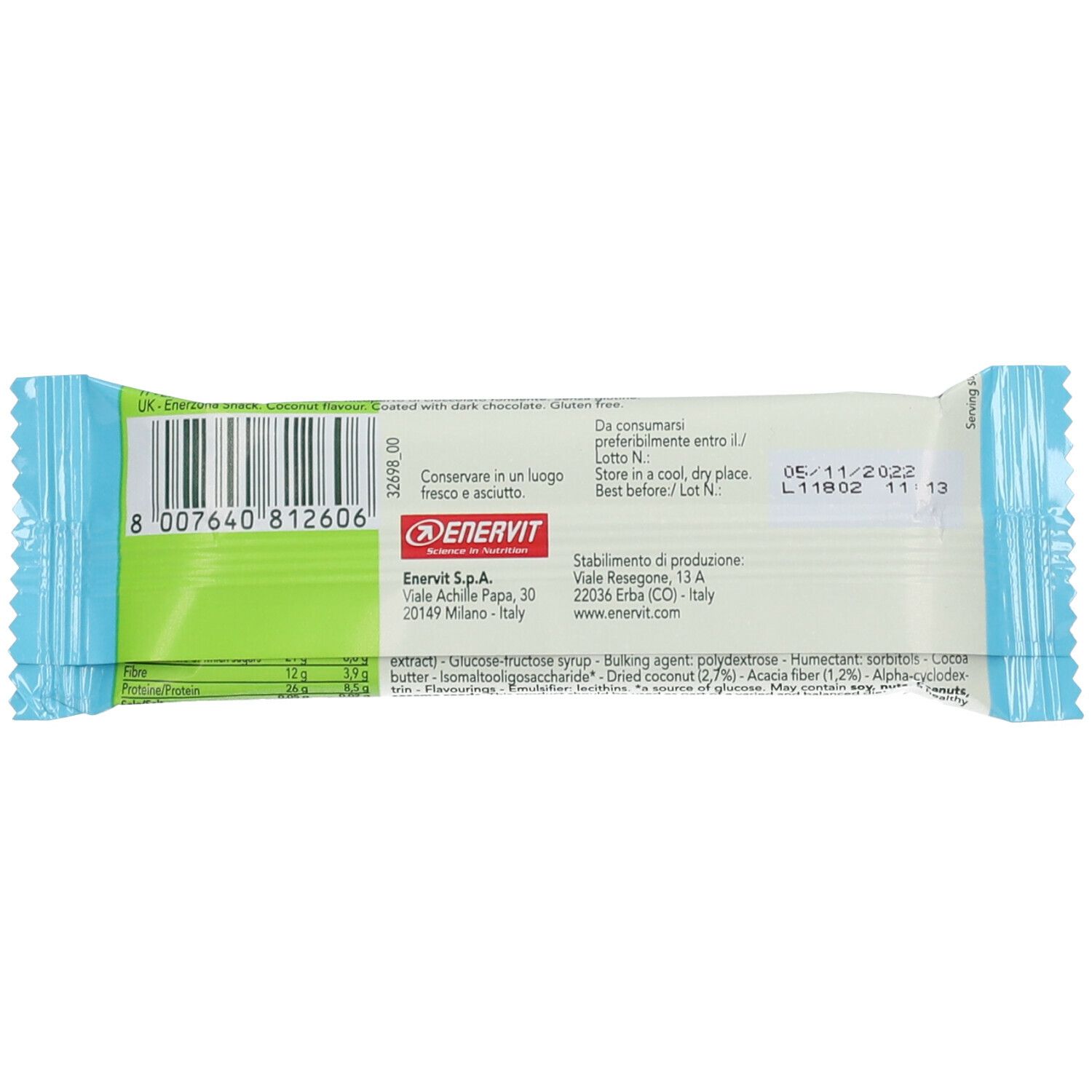 ENERZONA SNACK COCONUT 33G
