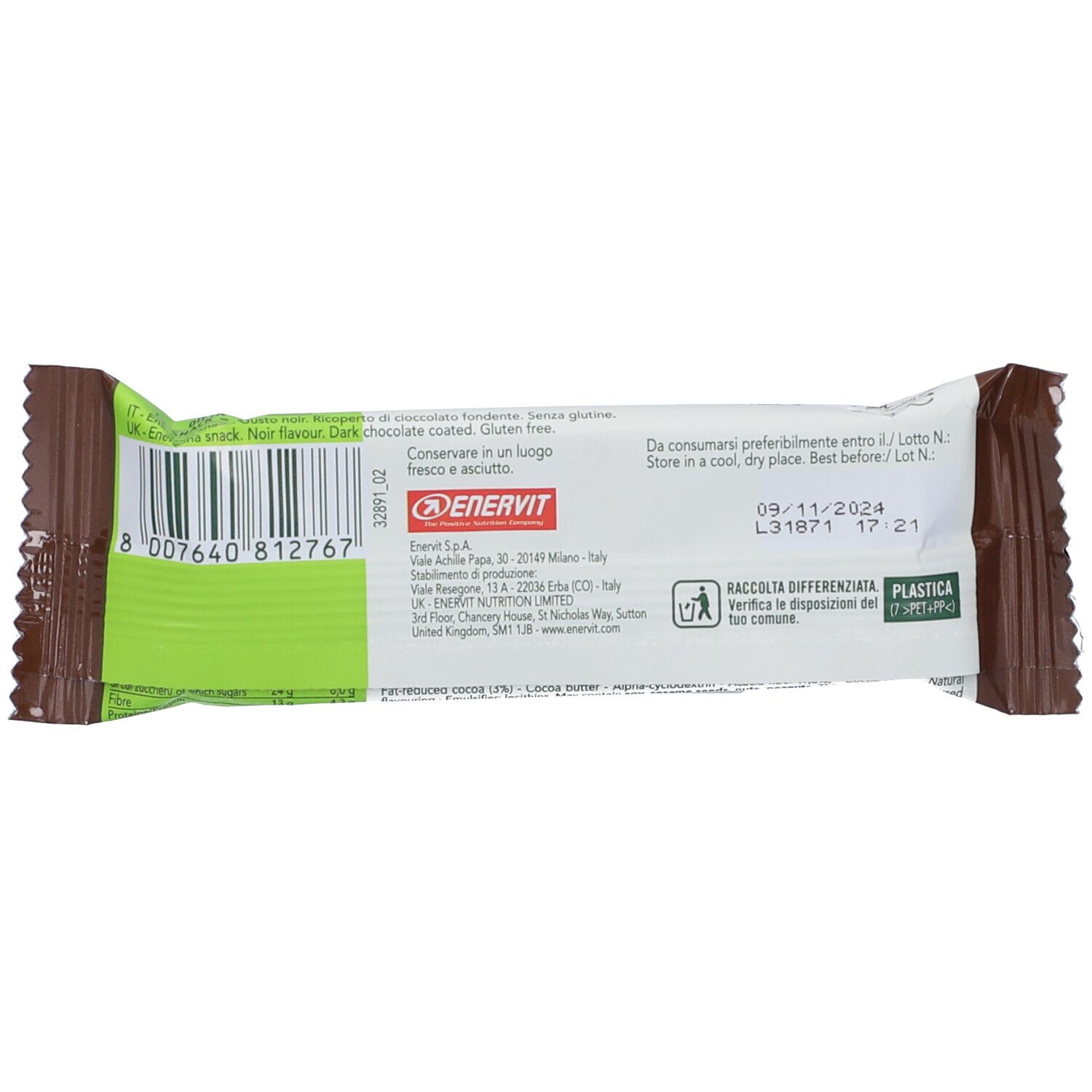 ENERVIT® EnerZONA Snack Balance Schwarz