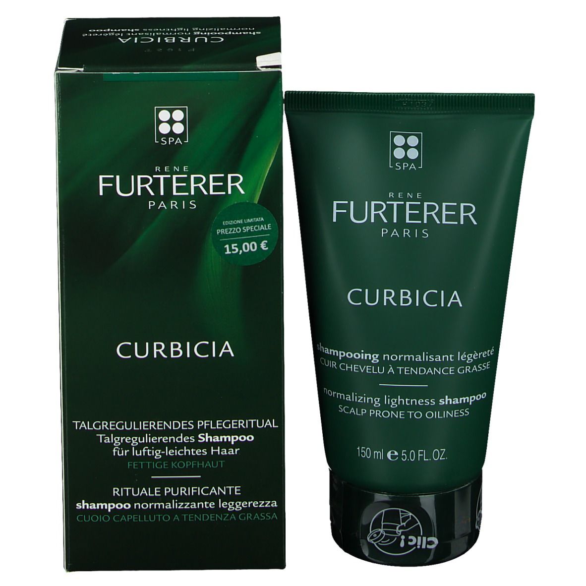 René Furterer Curbicia Normalisierendes Shampoo für fettige Kopfhaut