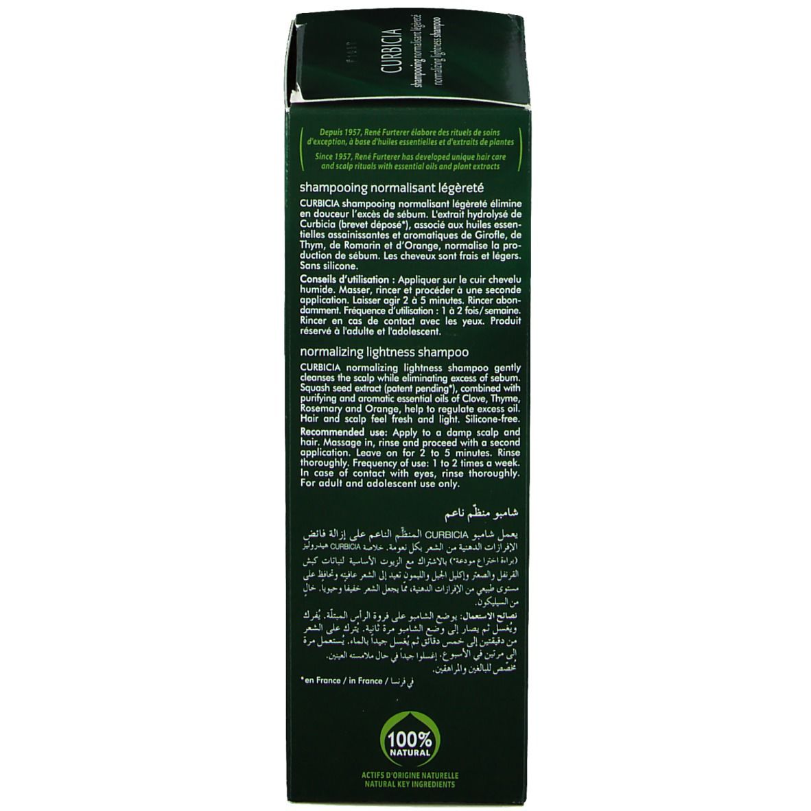 René Furterer Curbicia Normalisierendes Shampoo für fettige Kopfhaut