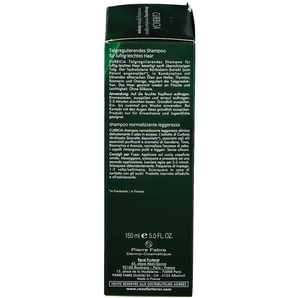 René Furterer Curbicia Normalisierendes Shampoo für fettige Kopfhaut