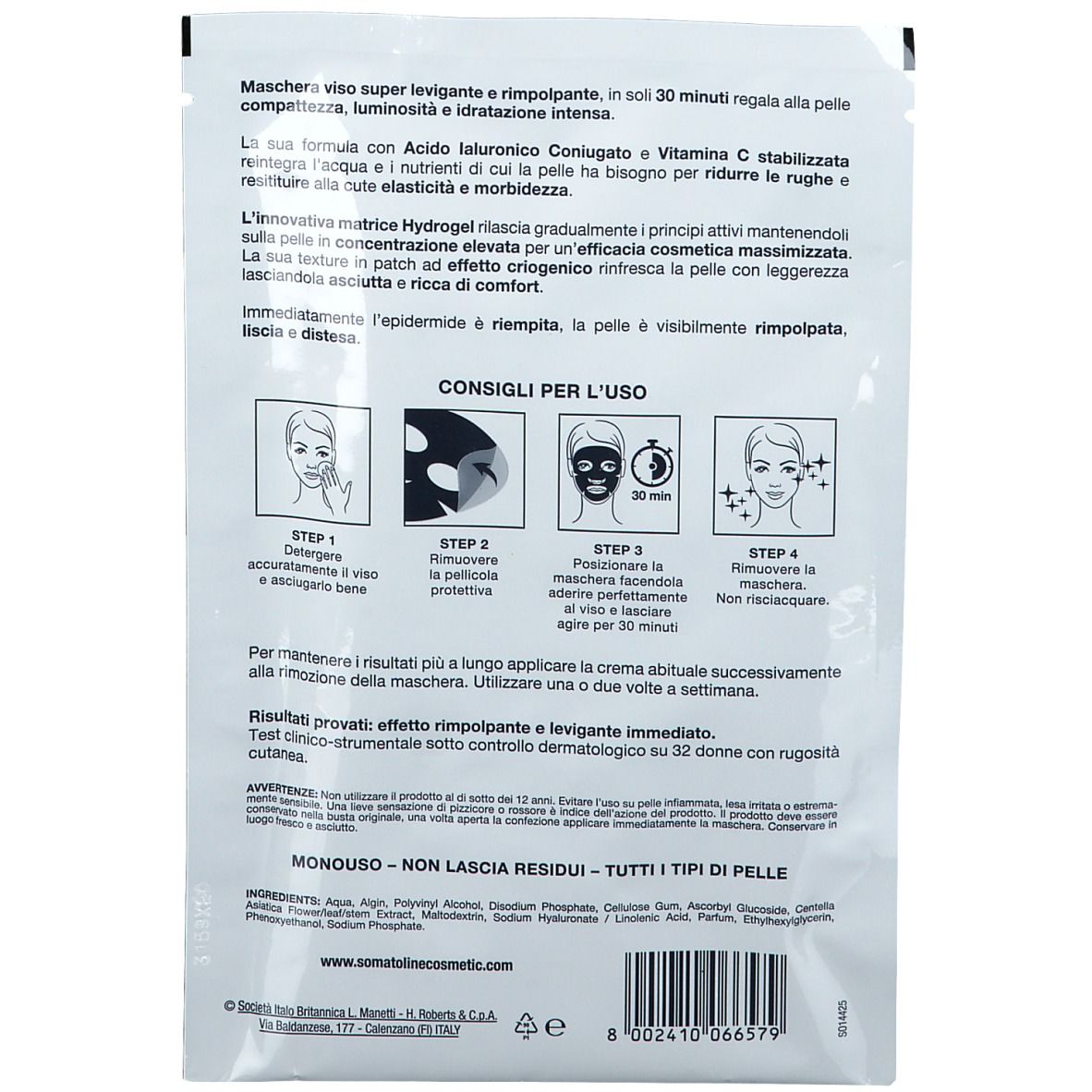 Somatoline Cosmetic® Booster-Patch-Maske Gesichtsmaske