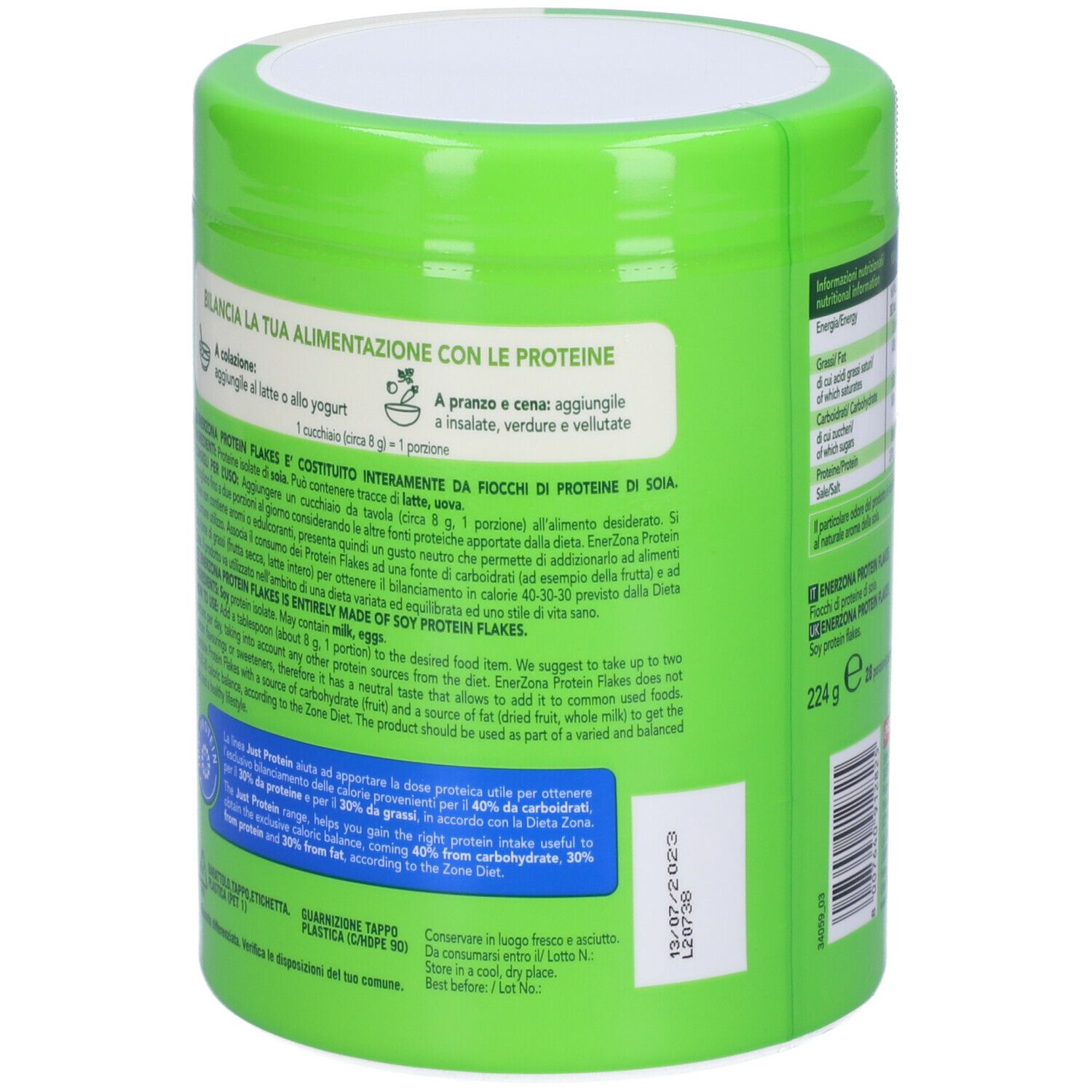 ENERZONA PROTEIN FLAKES 224G