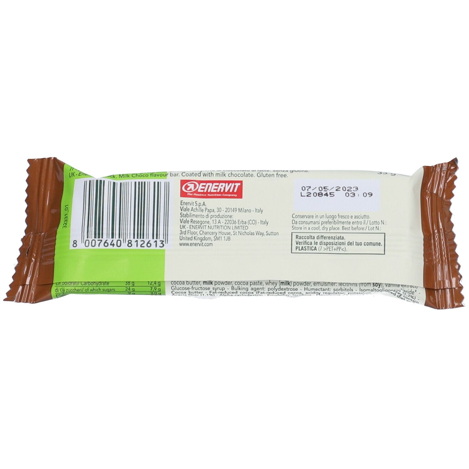 ENERVIT® EnerZONA Snack Balance Vollmilchschokolade
