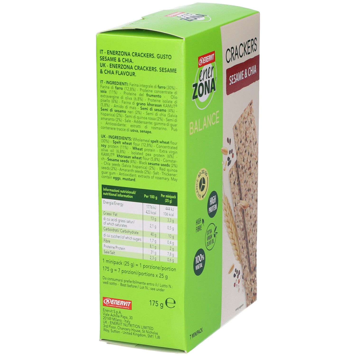 ENERVIT® EnerZONA-Cracker Sesam & Chia