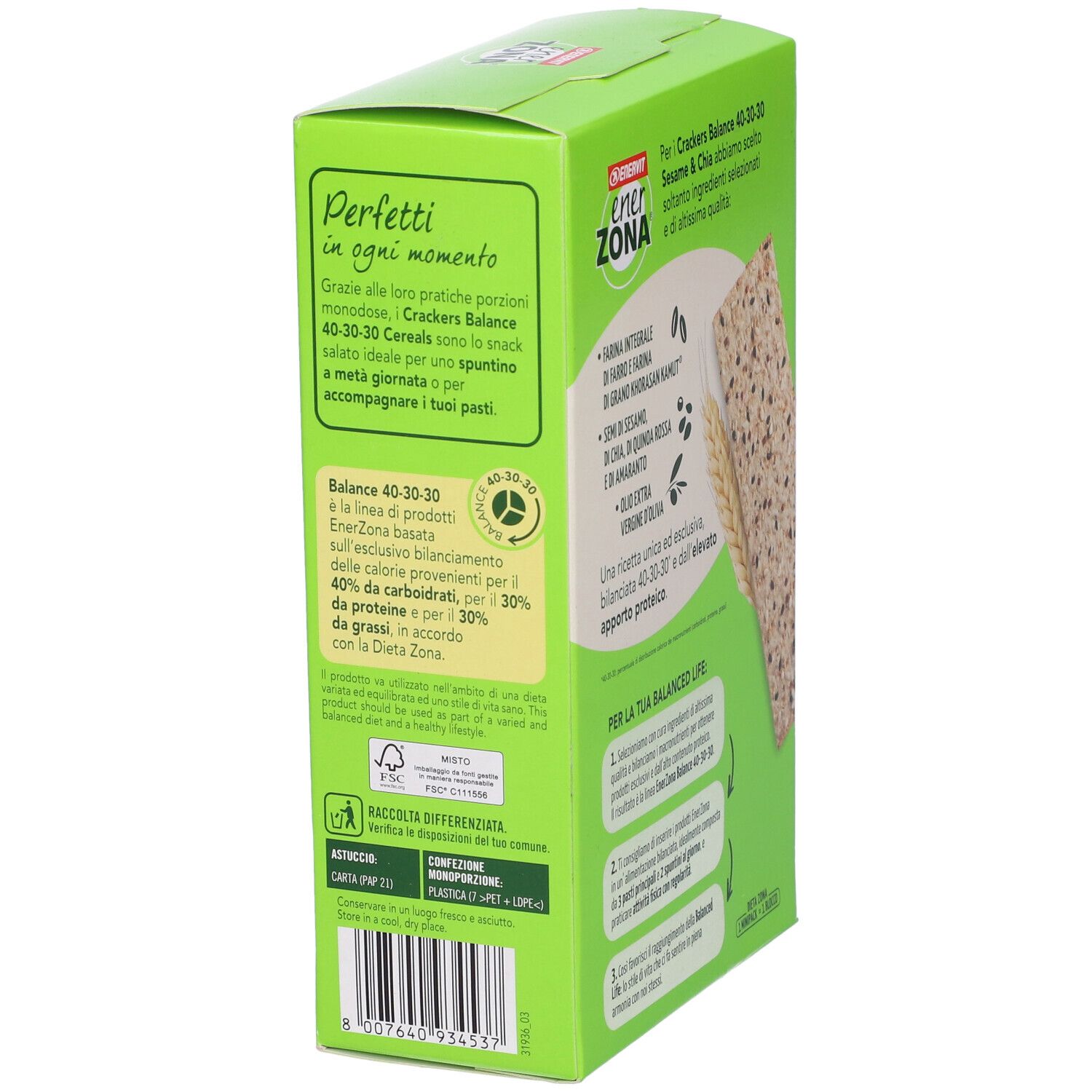 ENERVIT® EnerZONA-Cracker Sesam & Chia