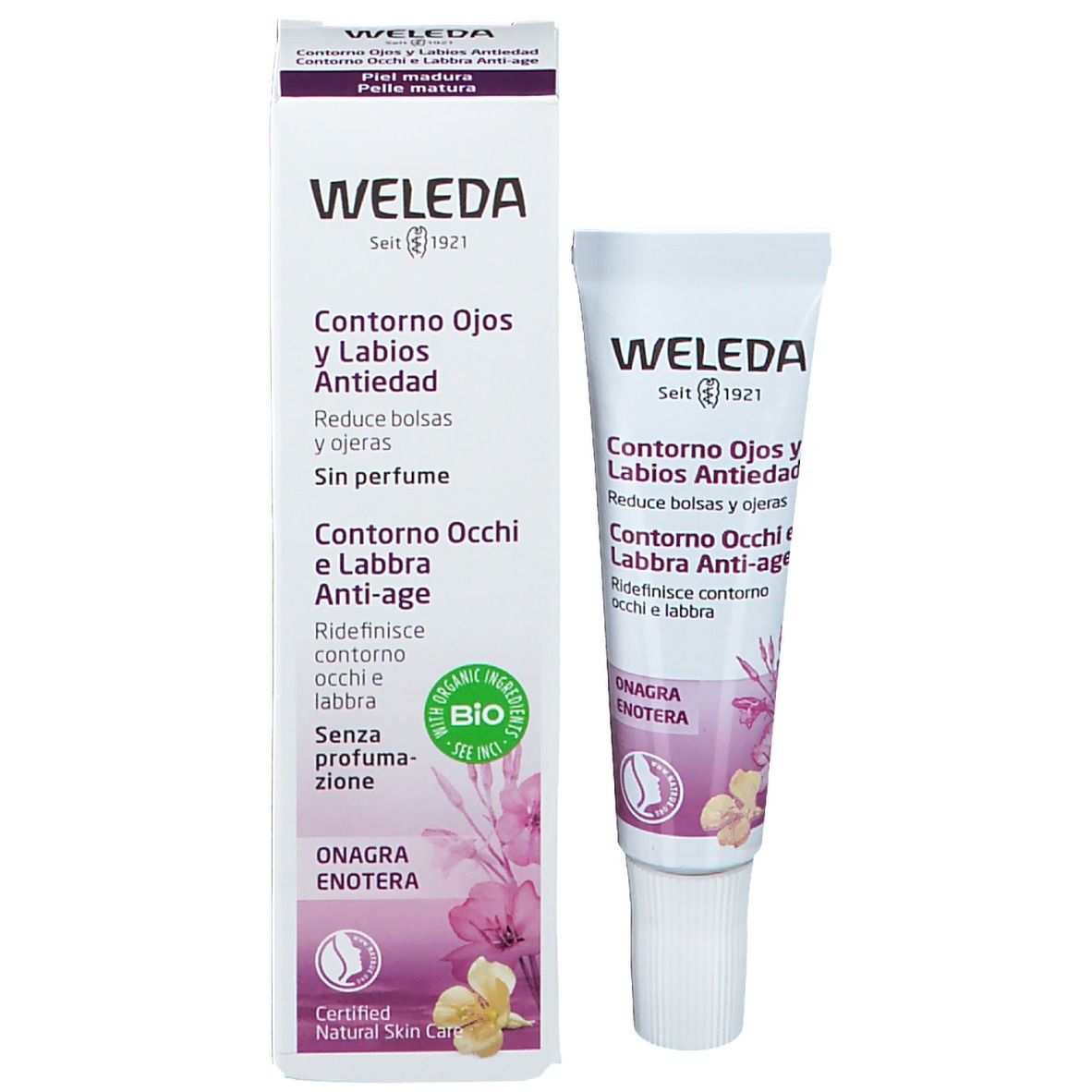 Weleda Onagre Soin raffermissant pour les yeux et les lèvres non parfumé