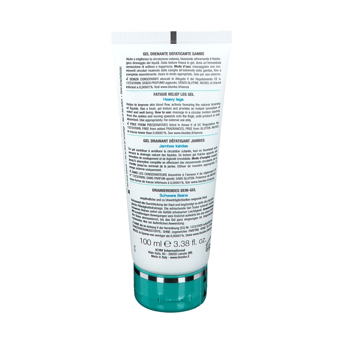 BioNike DEFENCE BODY Drain Gel drainant défatigant Jambes lourdes