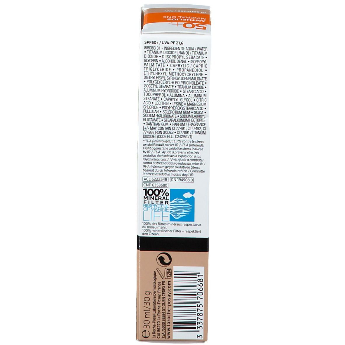 La Roche Posay ANTHELIOS MINERAL ONE LSF 50+ 03 Tan
