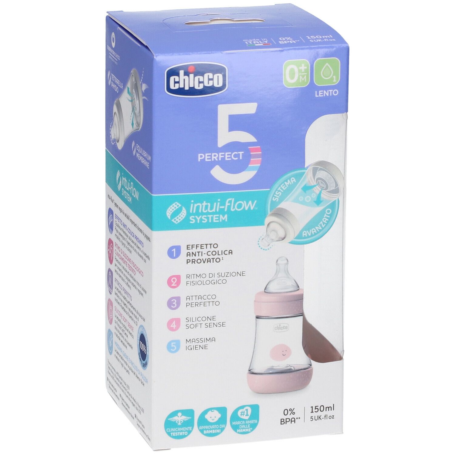 Chicco PERFECT 5 Flasche 150 ml Slow Flow