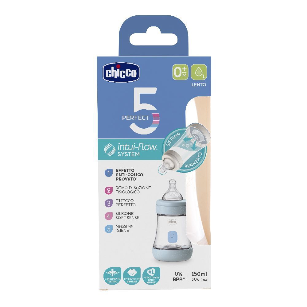 Chicco PERFECT 5 Flasche 150 ml Slow Flow 0+