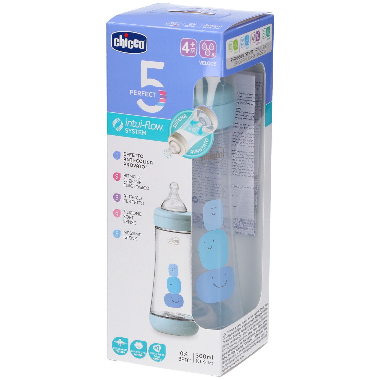 Chicco PERFECT 5 Flasche 150 ml - Slow Flow