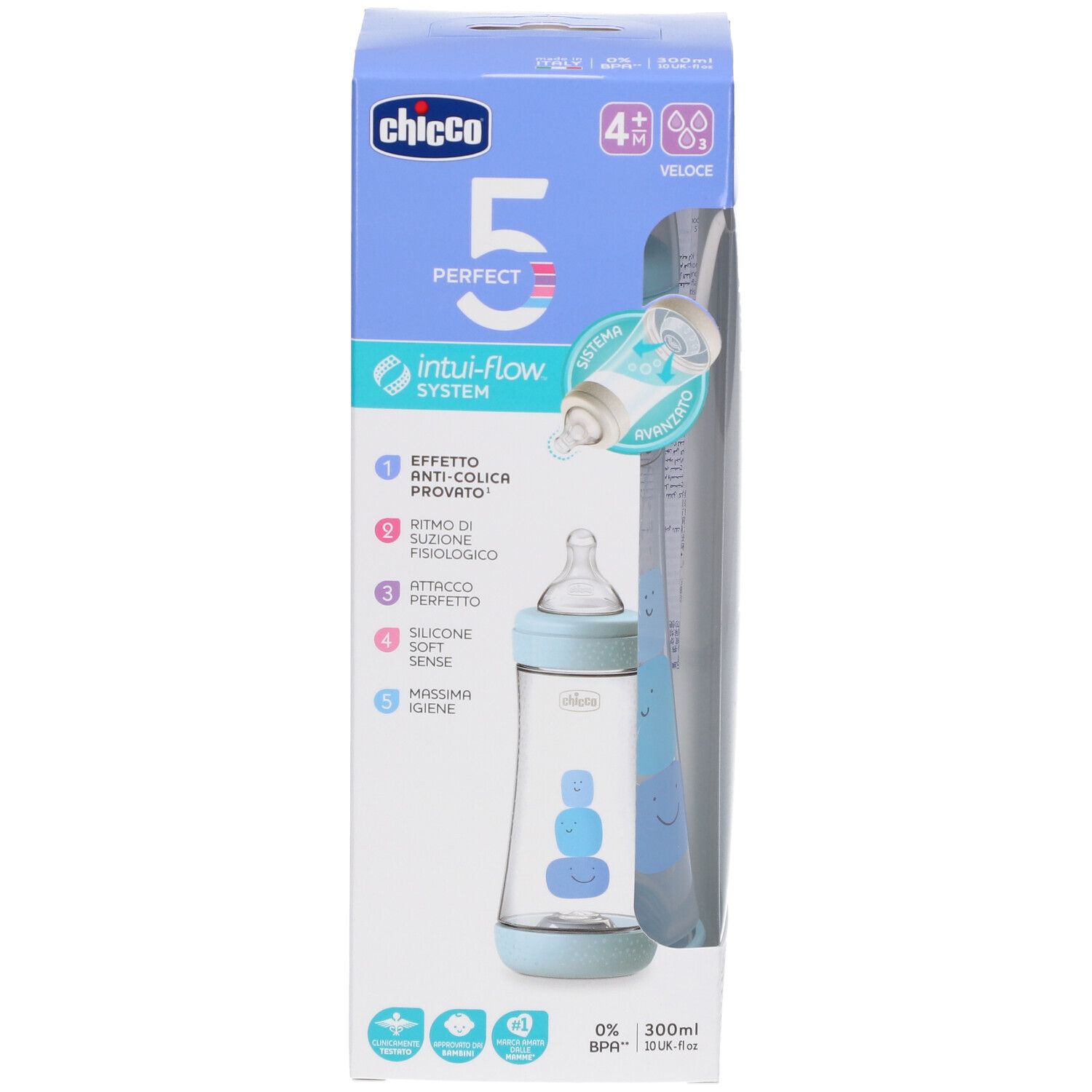 Chicco PERFECT 5 Flasche 150 ml - Slow Flow
