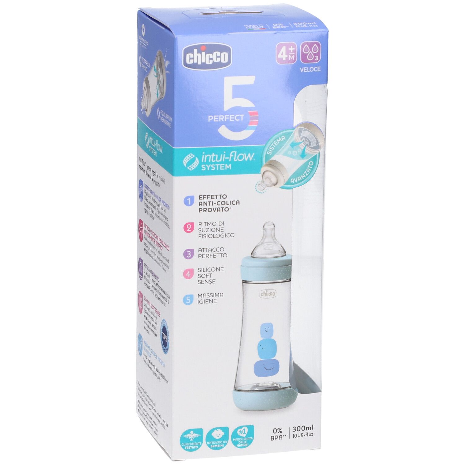 Chicco PERFECT 5 Flasche 150 ml - Slow Flow