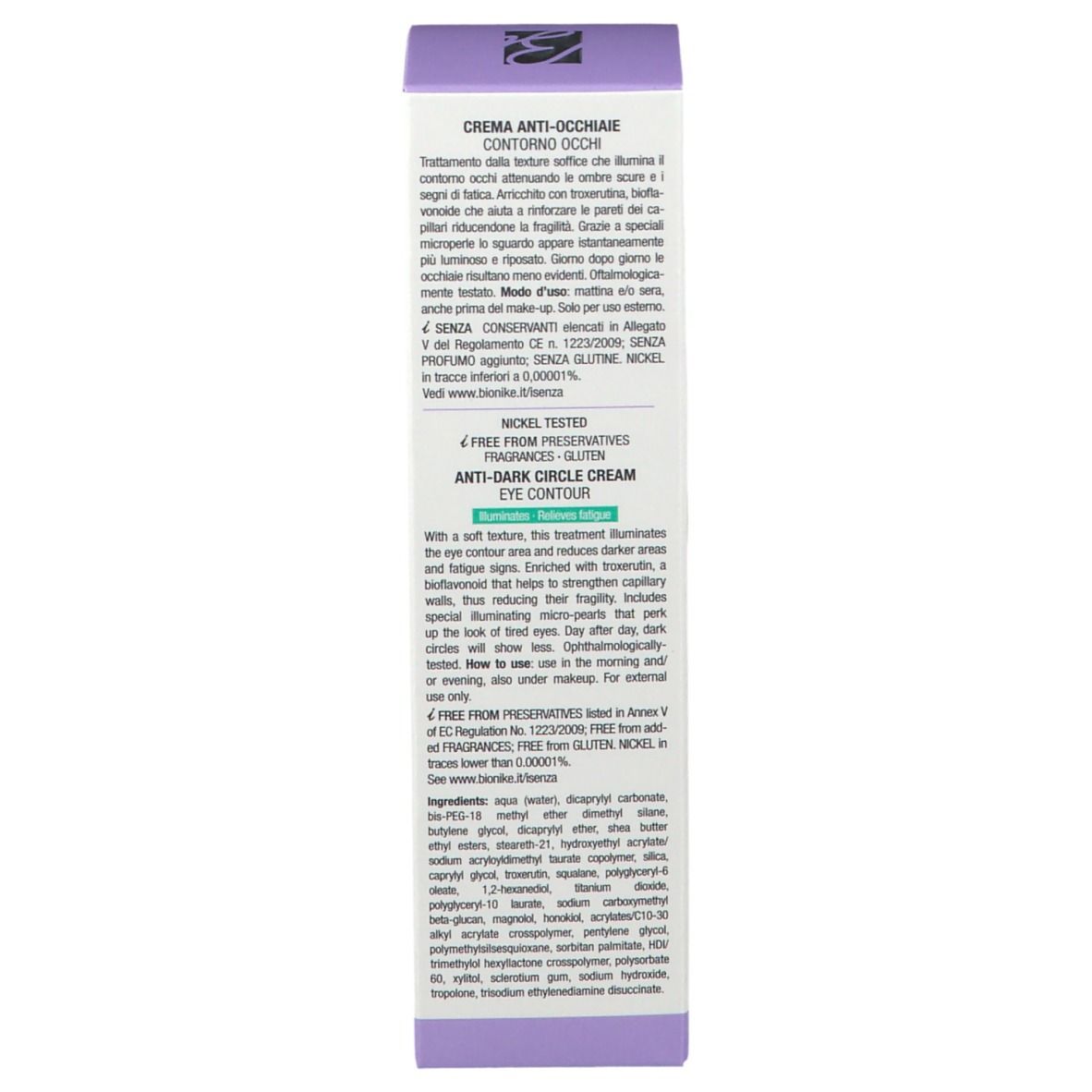 BioNike Defence Eye Dark Circles Creme für dunkle Augen
