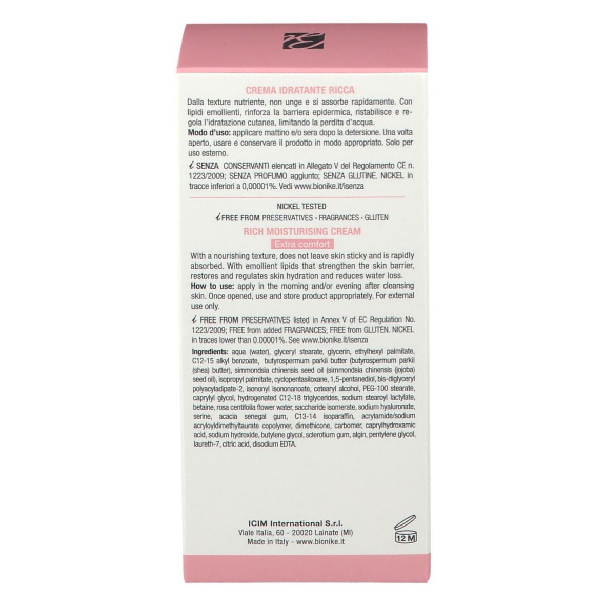 BioNike DEFENCE HYDRA Crème hydratante riche
