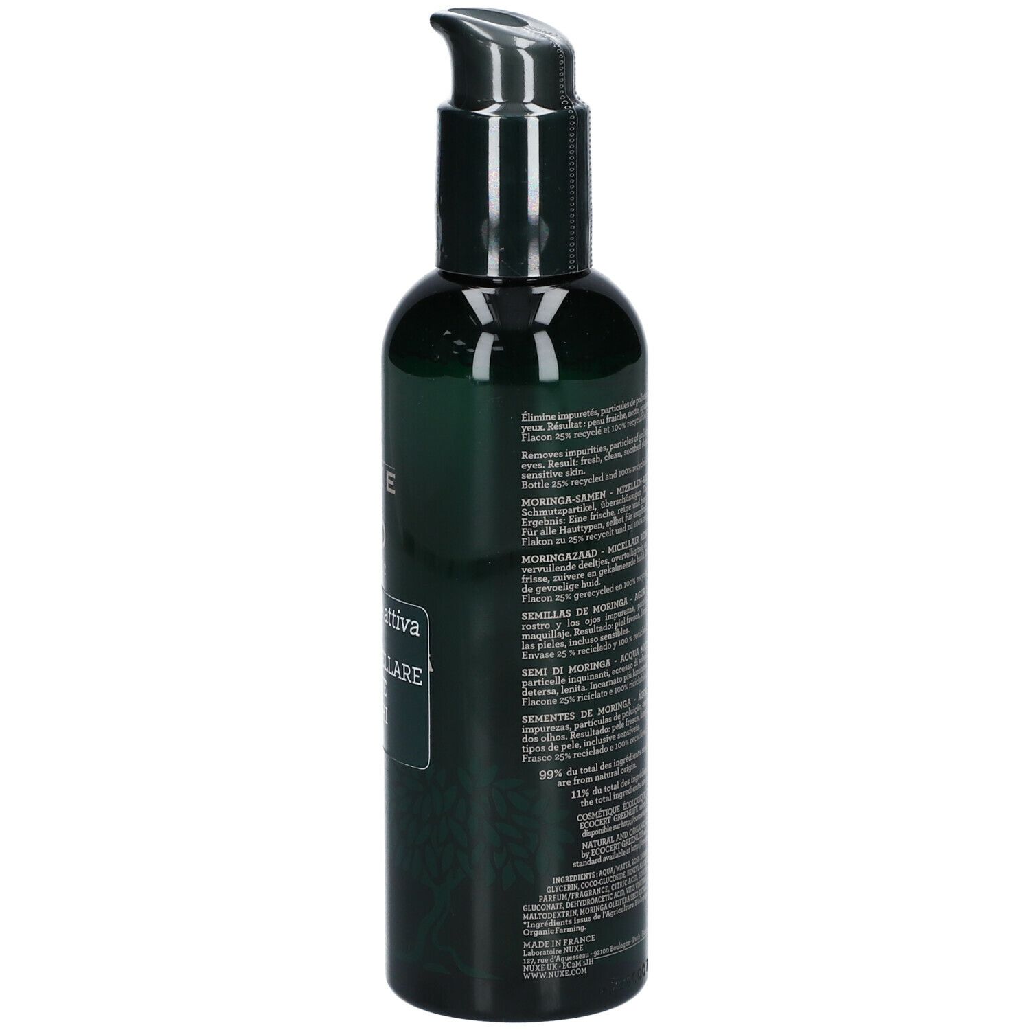Nuxe Bio Organic Graines de Moringa Eau Micellaire - Démaquillante
