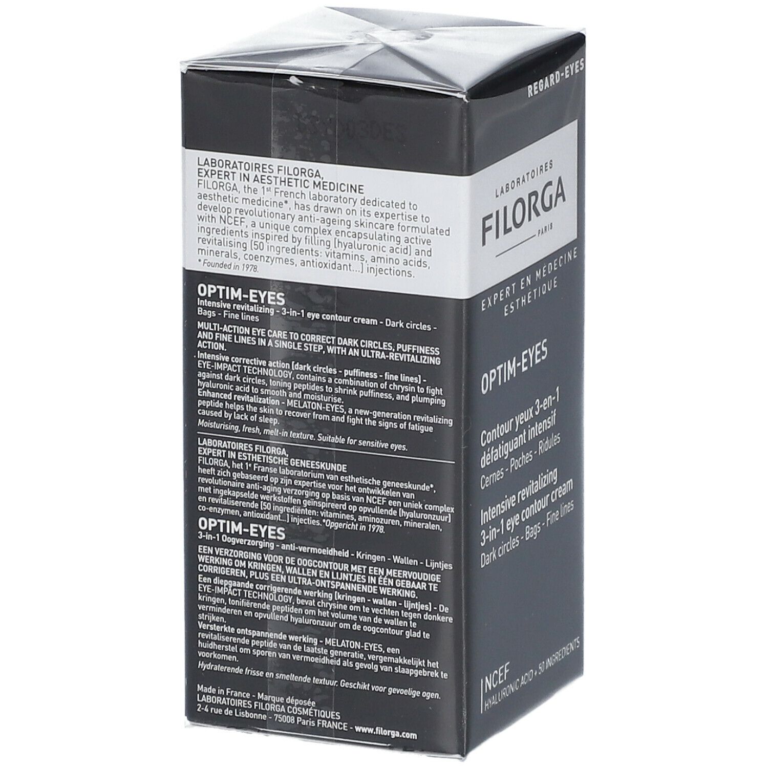 FILORGA OPTIM-EYES® Contour Des Yeux 3-en-1 Défatiguant Intensif