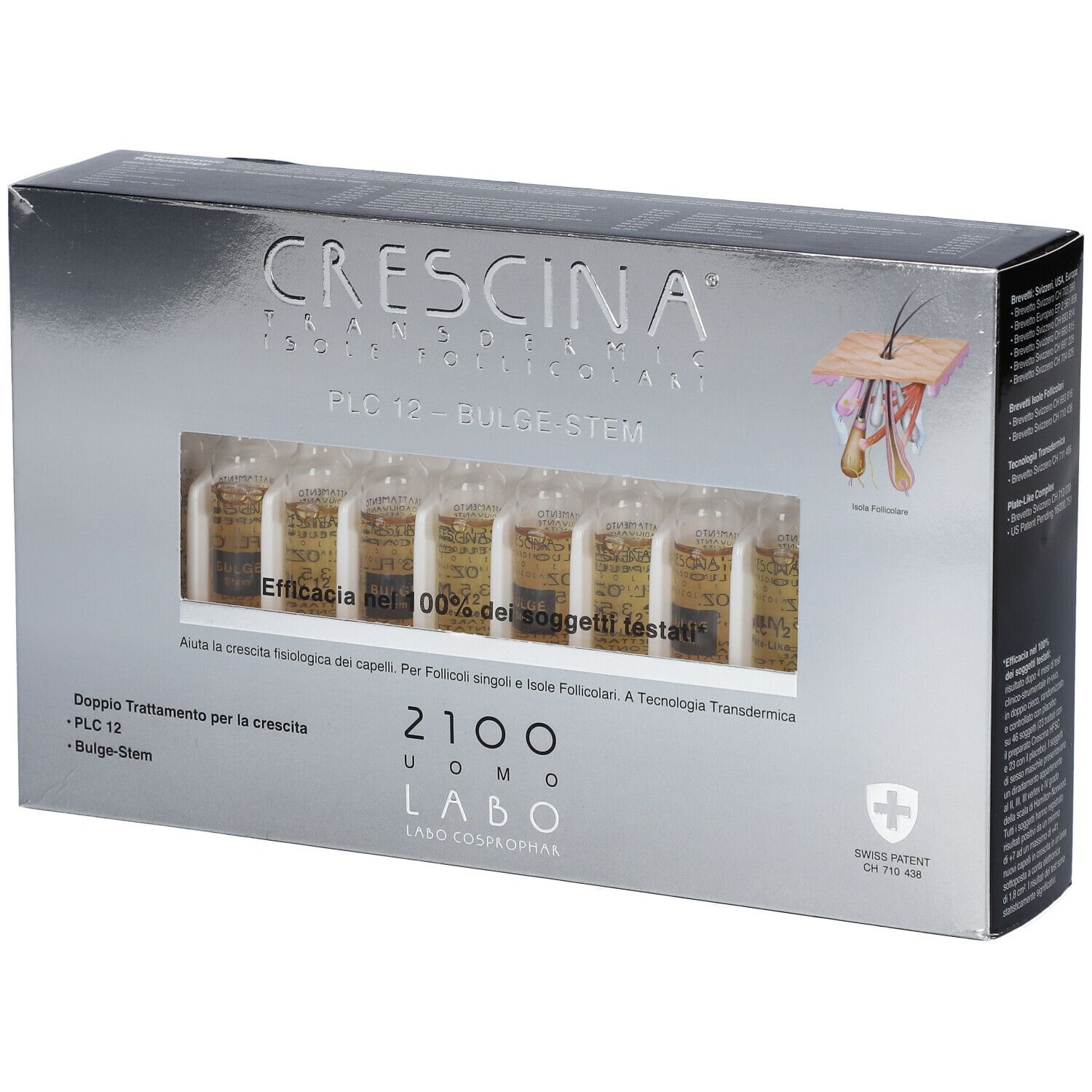 CRESCINA® Transdermic Follicular Islands PLC12 Bulge-Stem 2100 Mann