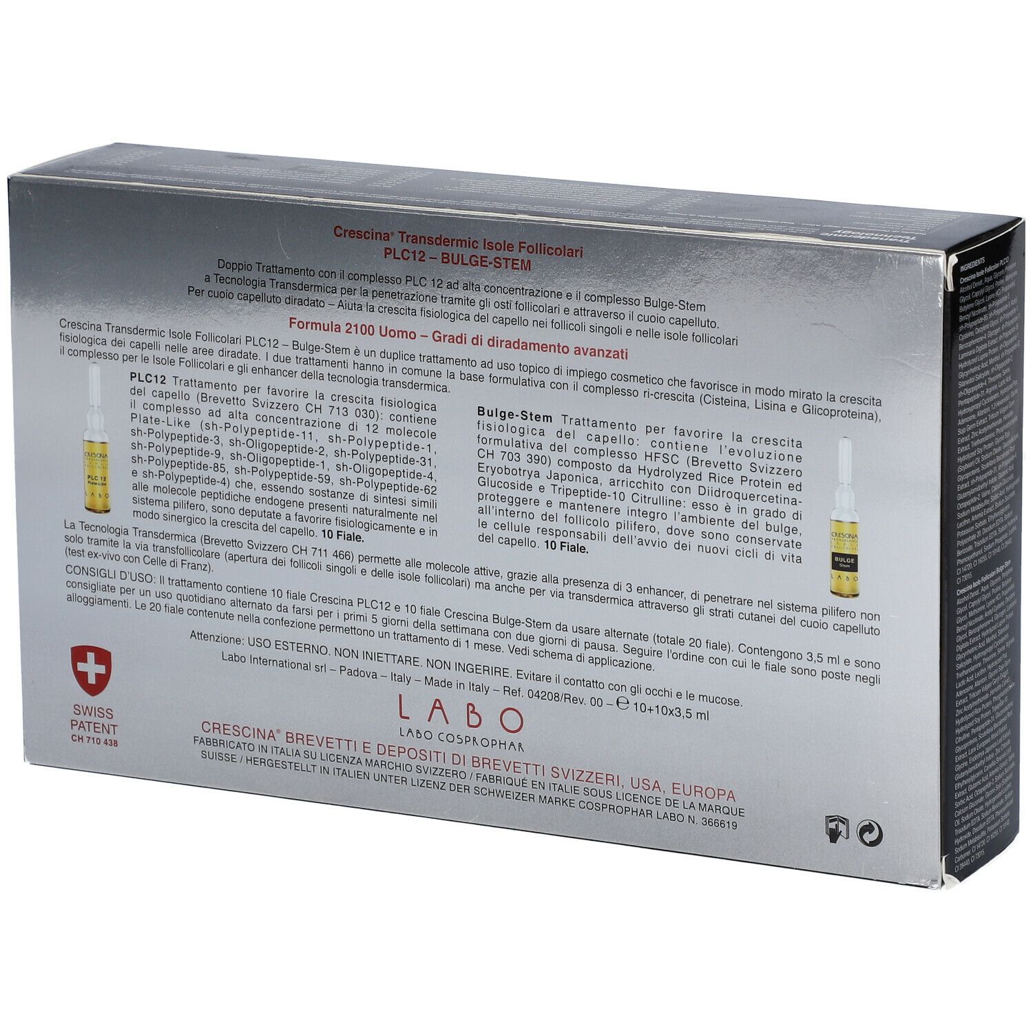 CRESCINA® Transdermic Follicular Islands PLC12 Bulge-Stem 2100 Mann