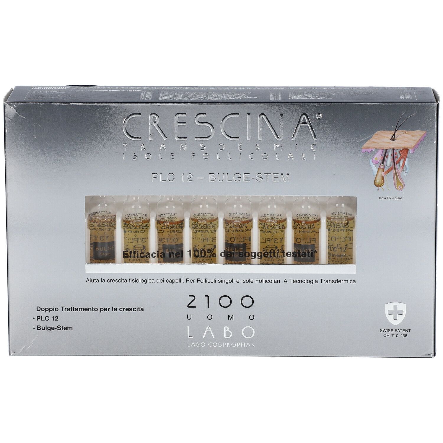 CRESCINA® Transdermic Follicular Islands PLC12 Bulge-Stem 2100 Mann
