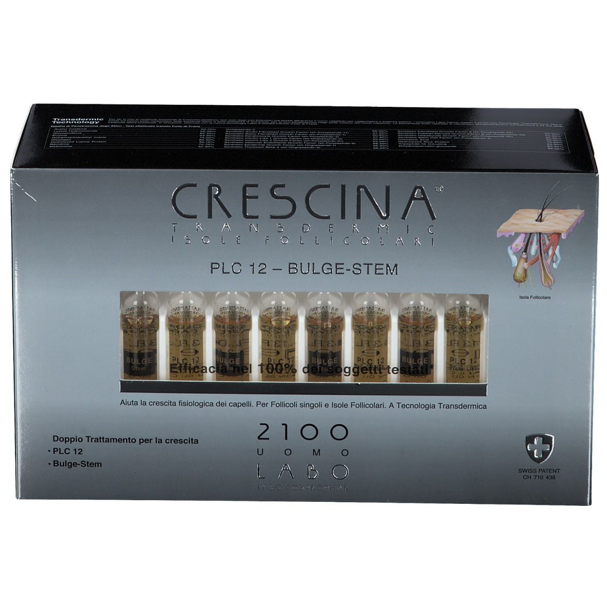 CRESCINA® Transdermic Follicular Islands PLC12 Bulge-stem 2100 Mann