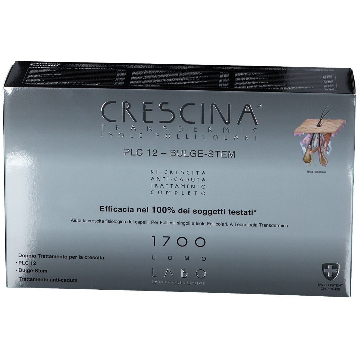 CRESCINA® Transdermic Follicular Islands PLC12 Bulge-Stem 1700 Mann