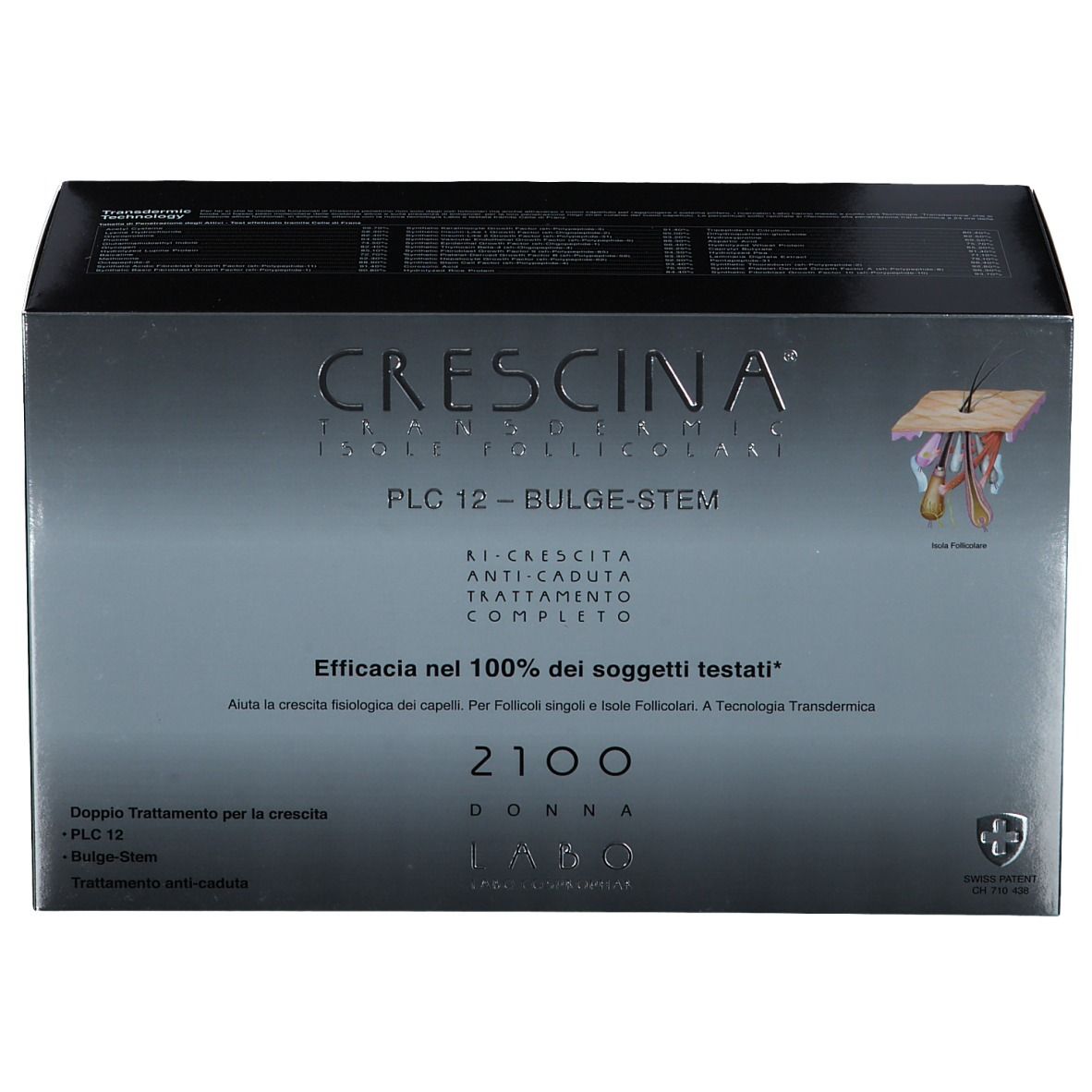 CRESCINA® Transdermic Follicular Islands PLC12 Bulge-Stem 2100 Frau