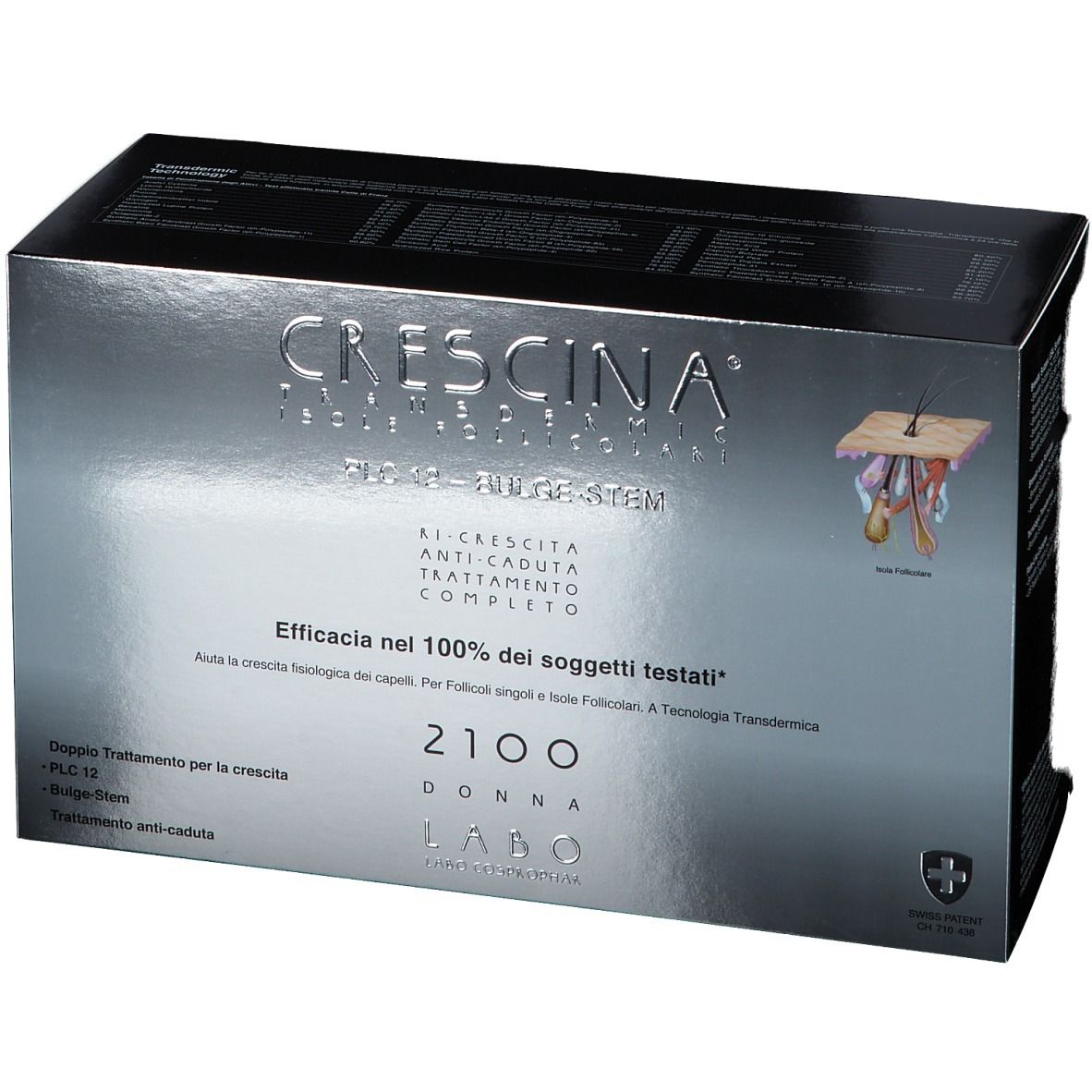 CRESCINA® Transdermic Follicular Islands PLC12 Bulge-Stem 2100 Frau