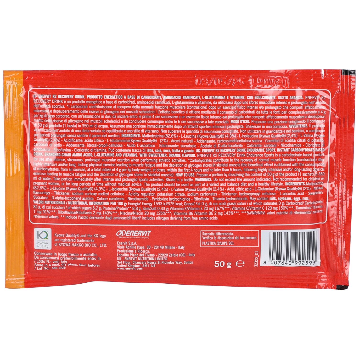 ENERVIT® Sport R2 Recovery Drink After