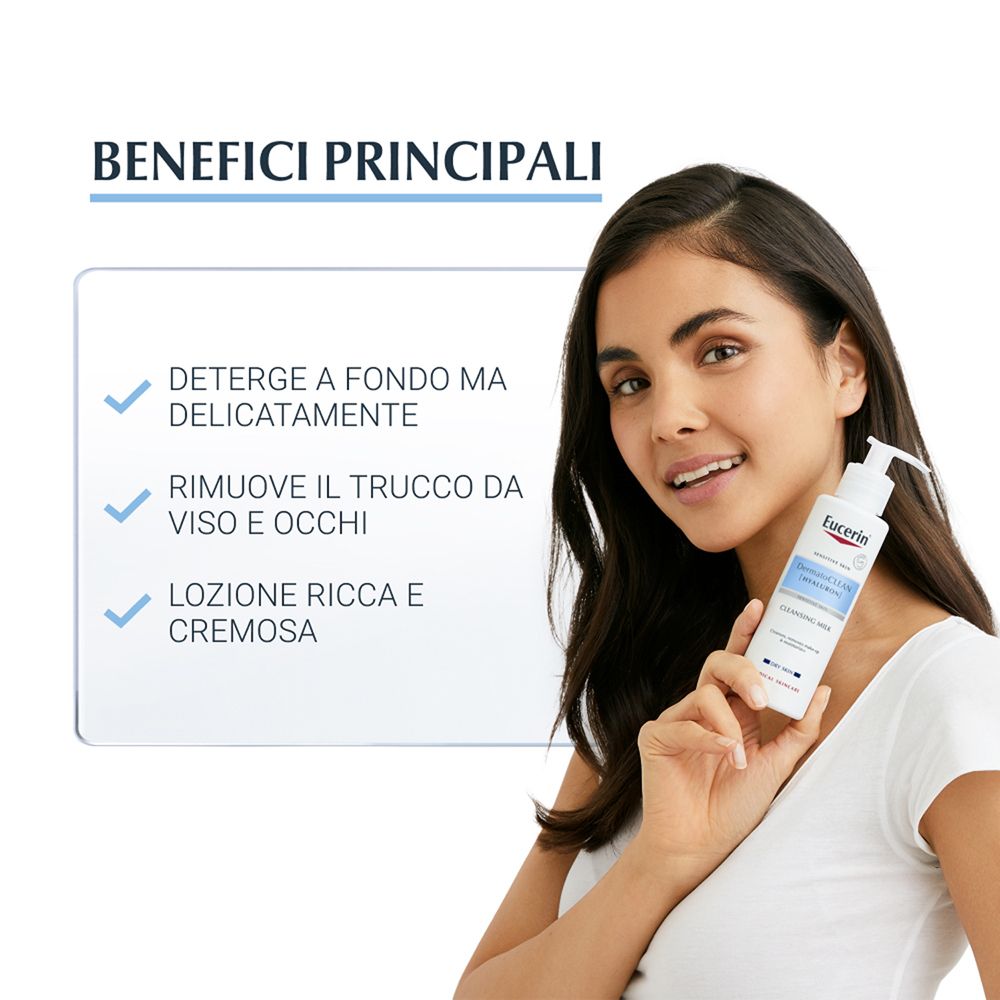 Eucerin® DermatoCLEAN Lait Démaquillant Doux