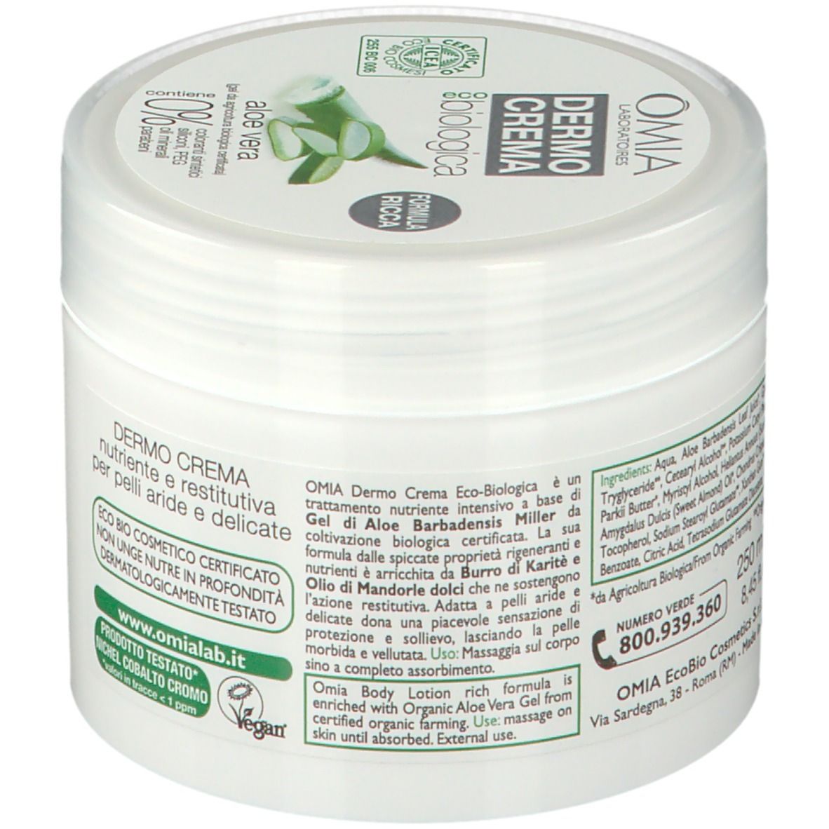 OMIA Dermo Creme Eco Biologica Aloe Vera