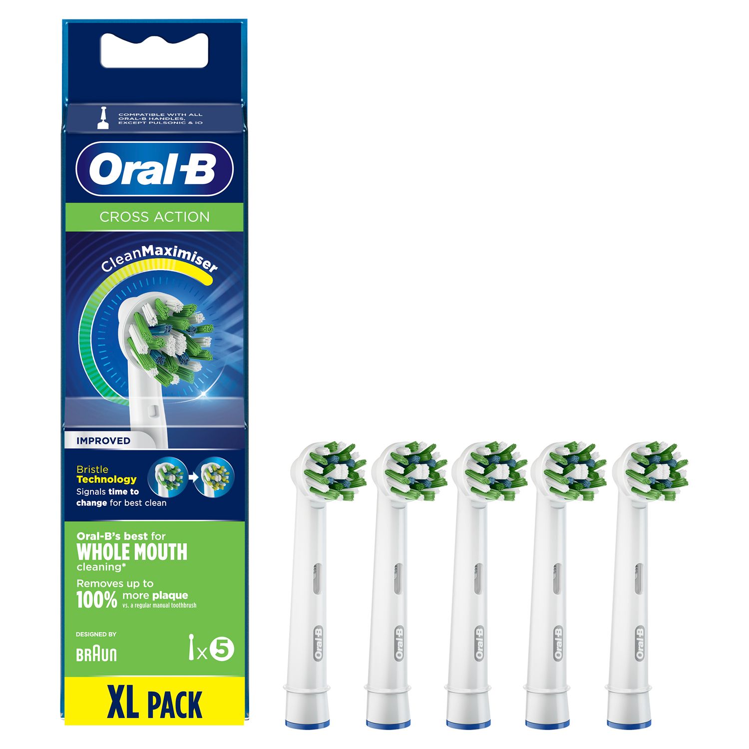 Oral-B® CrossAction Rechange des têtes CleanMaximiser