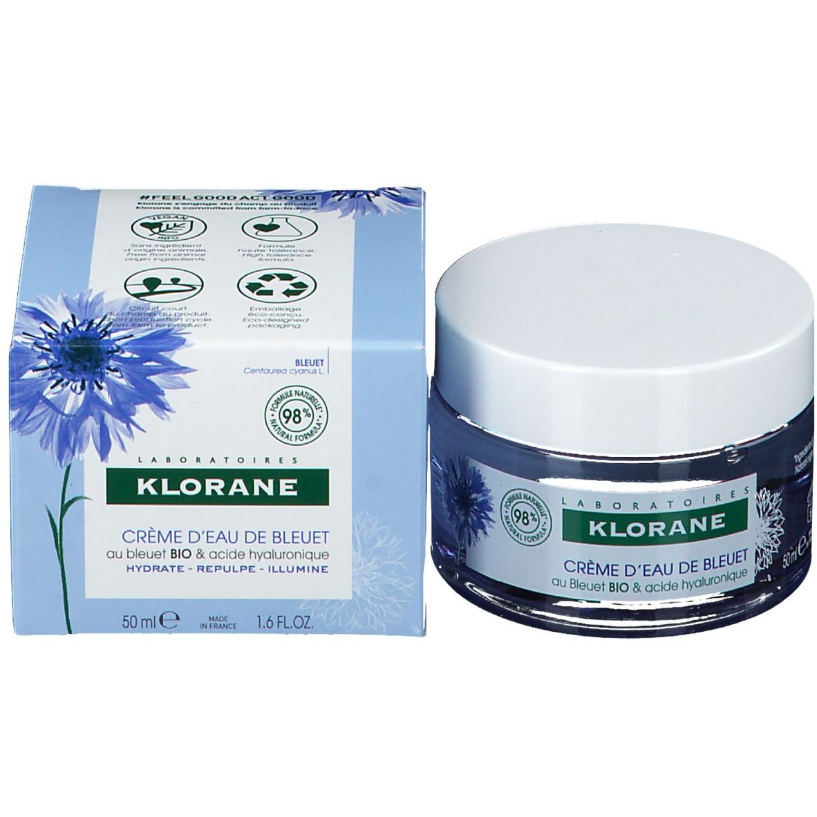 KLORANE Kornblumencreme Bio