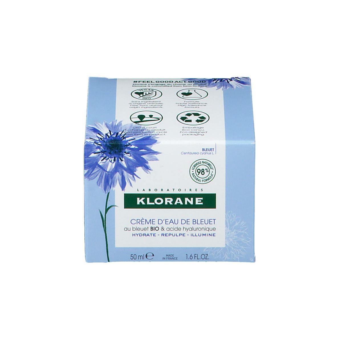 KLORANE Kornblumencreme Bio