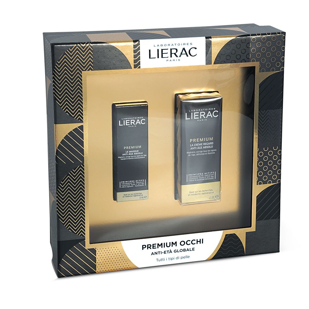 LIERAC Boite Premium Yeux Creme Contour des yeux anti-âge global + Maschera