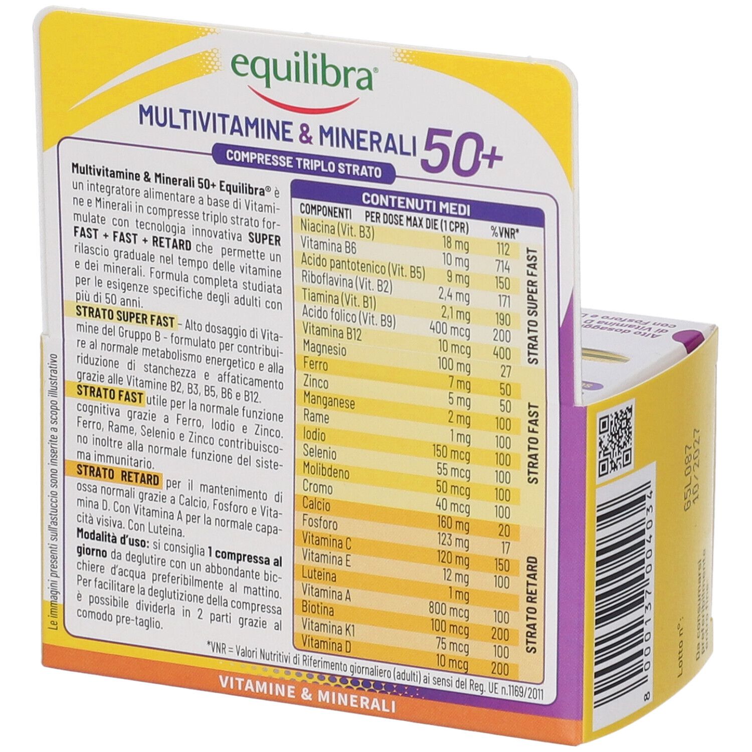 Equilibra Multivitamines & Minéraux 50+